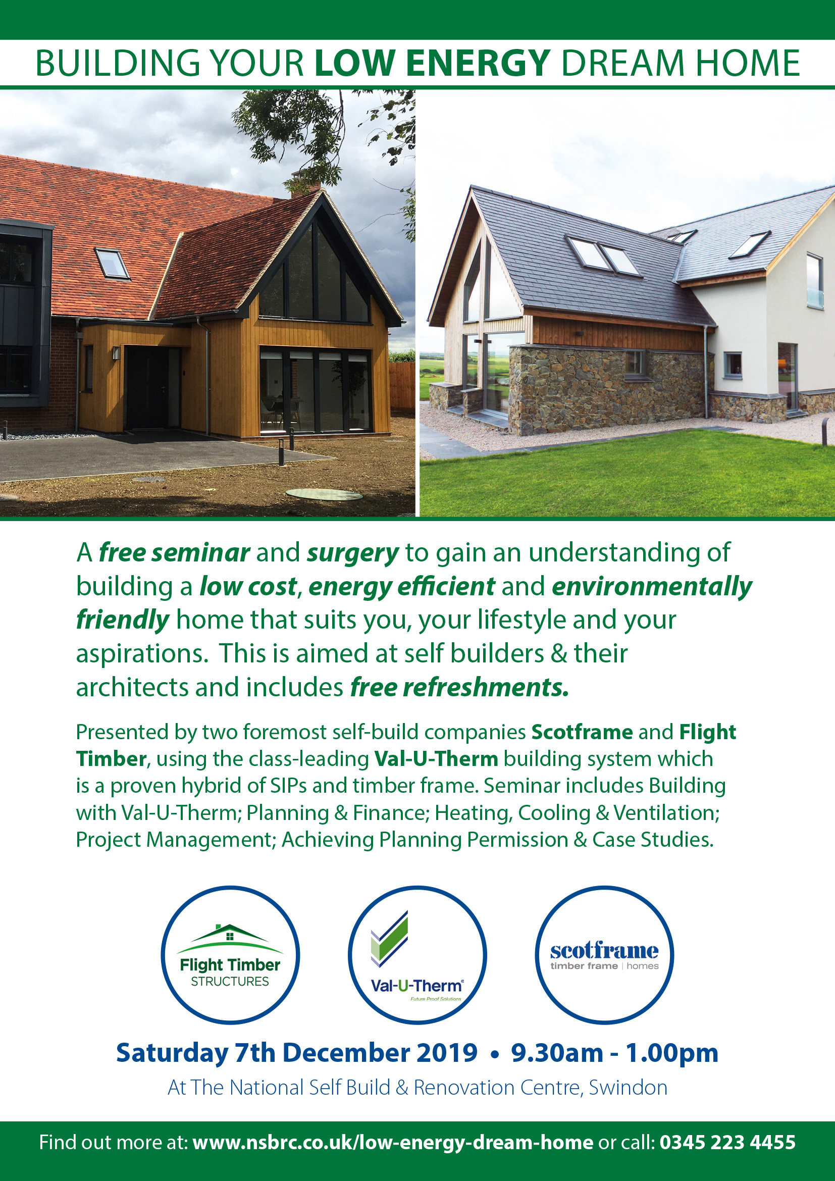 Building Your Low Energy Dream Home - December Seminar